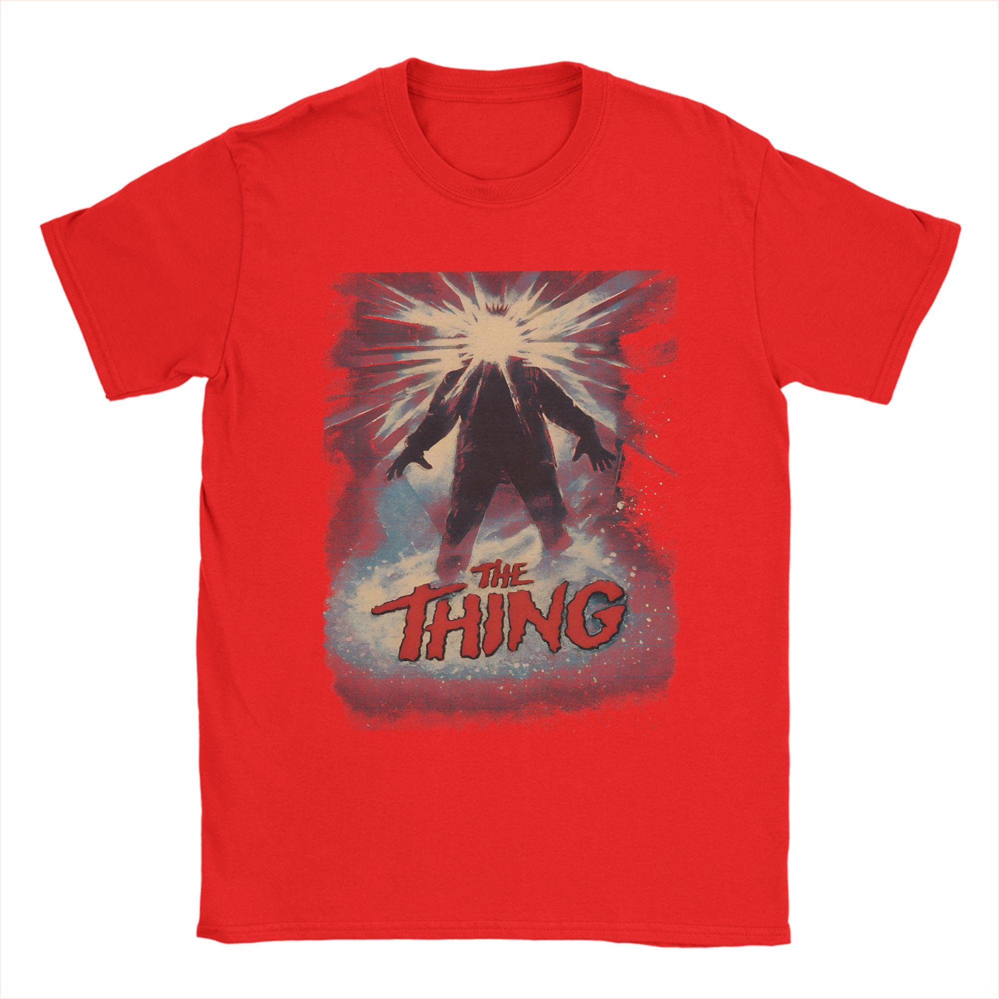 The Thing Movie 100 Cotton TShirt For Unisex Summer  Classic T Shirts Round Neck Fashion Tee Shirt Oversized Cheap Clothing S
