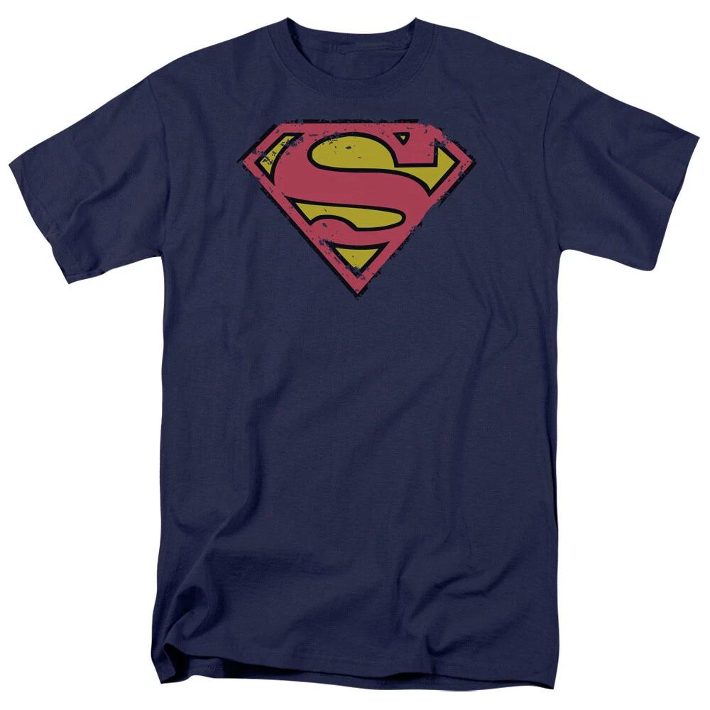 Superman  Distressed Shield  T-Shirt - Regular or Tank - to 5X S