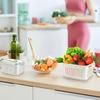 3pcs/Set Transparent Double-layer Fresh-keeping Box, Draining Plastic Box, Refrigerator Specific Refrigerated Sealed Storage Box with Lid