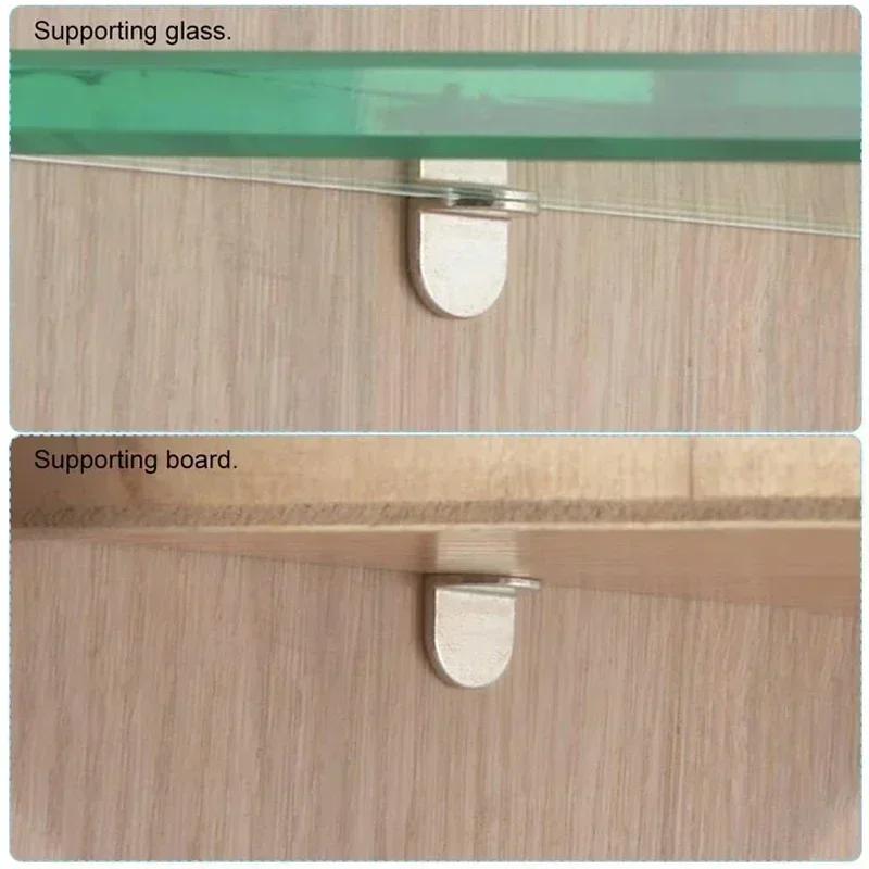 Colonne di Supporto Mensole Armadi Armadi Pannelli Laminati Spine Tasselli Vetro Nichelato Staffe Fisse Ferramenta per Mobili