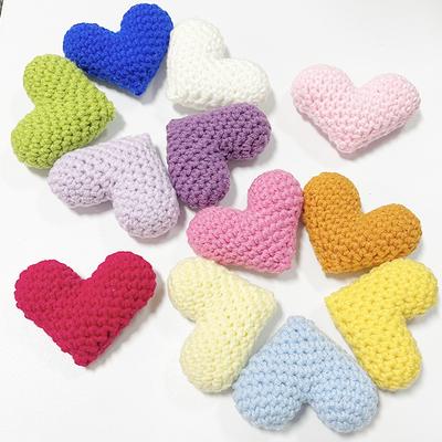 Cuore Uncinetto Carino Cuori Fatti a Mano Amorevoli Decorazione Vestiti Regalo per Amici