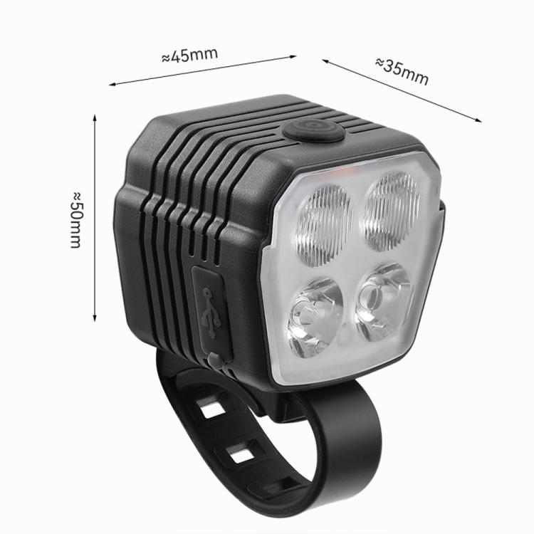 Bicycle Night Riding High Brightness Headlight Flashlight, Style: Headlight чёрный