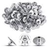 100pcs Set Candle Wicks Tabs Metal Candle Wicks Base Sustainer Tabs 12.2-20mm Diameter DIY Handmade Candle Making Supplies