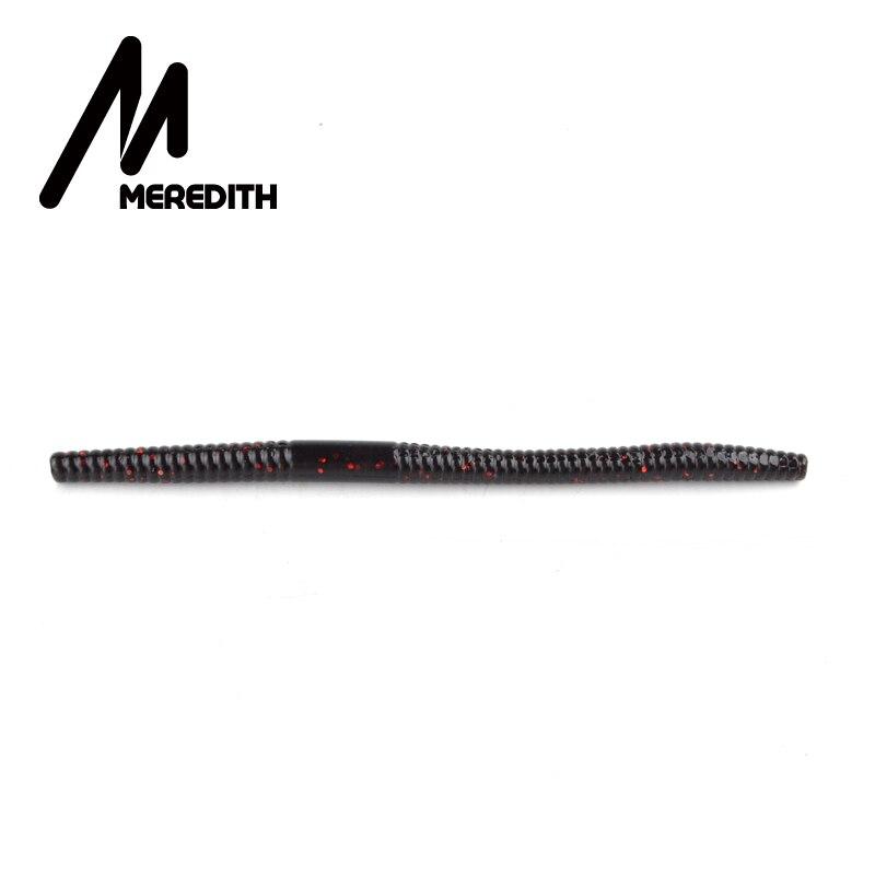 MEREDITH Noodle Worm Soft Bait 140mm 5.3g 10pcs Center Rig Pike Bass JXC05