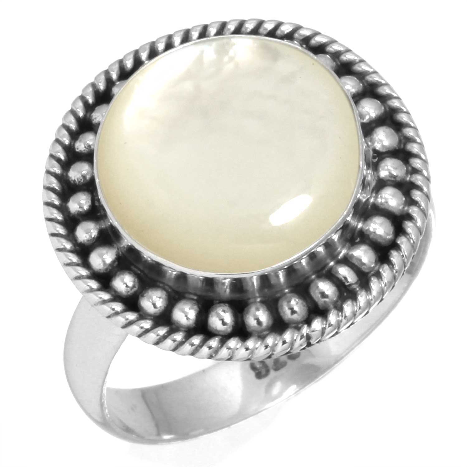 

925 Sterling Silver Ring Women Gemstone Handmade Jewelry Wedding Gift Blue Green Purple Copper Turquoise Freshwater Pearl Lapis MOP Vintage 13 мать жемчужного