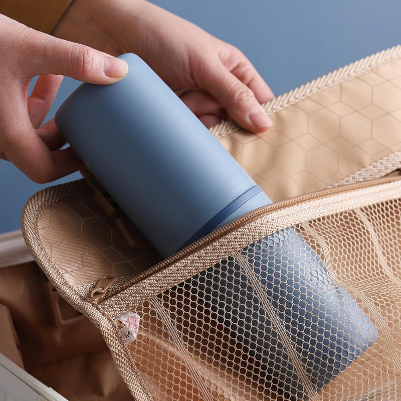 Removable Travel Toothbrush Storage Case | Water-Resistant Divided Sections | Ingenious Storage Cup Toiletry Organizer Caddy
