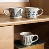 350ml Retro Ceramic Coffee Mug Milk Tea Cup Creative Irregular Design Porcelain Mug Oatmeal Breakfast Mug Water Cup Drinkware
