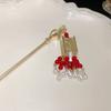 LED Light Lantern Tassel Hair Stick Copper Coin Glowing Lantern Hairpin   Hair Sticks for Long Hair