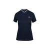 J. Lindeberg Front Logo Letter Print Pattern Pullover Short Sleeve T-Shirt Women Tops Navy-Blue GWJT06469-6855