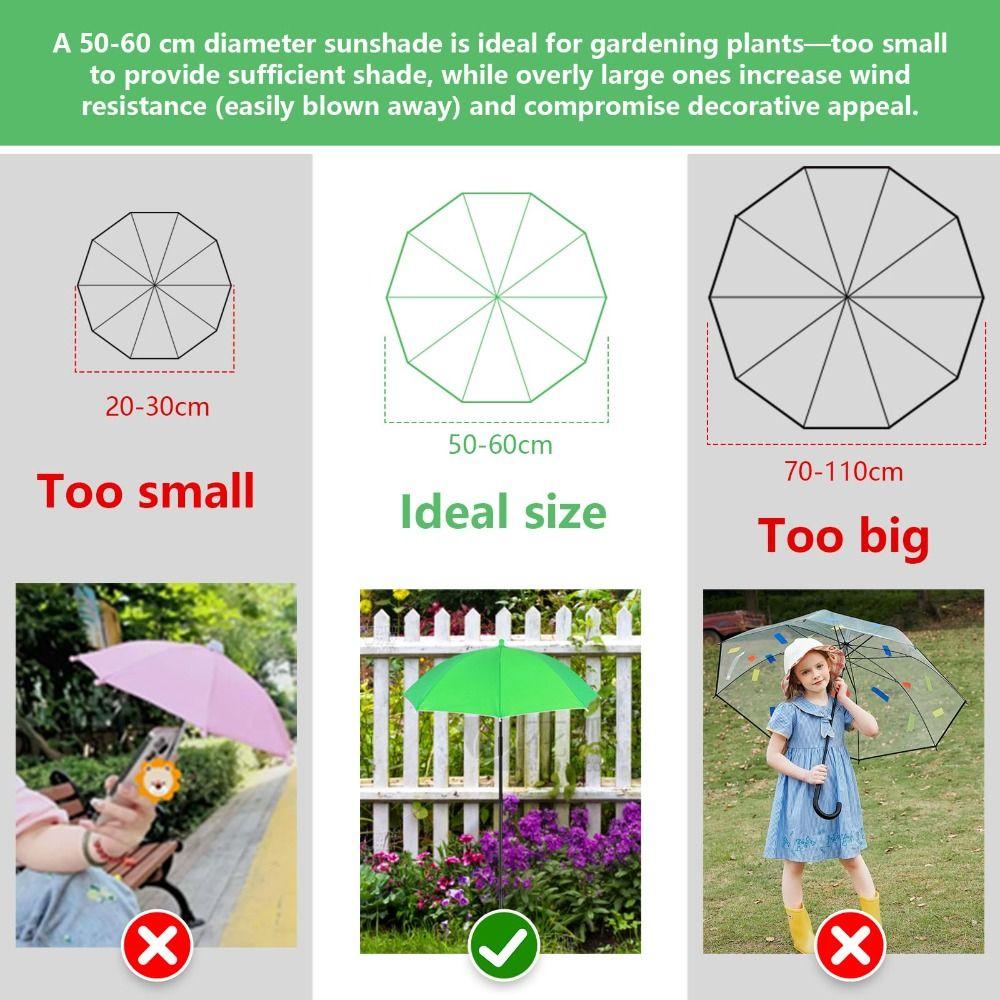 360 Degree Adjustable Garden Umbrella Shade Flowers Protection Umbrella  for Outdoor Plants