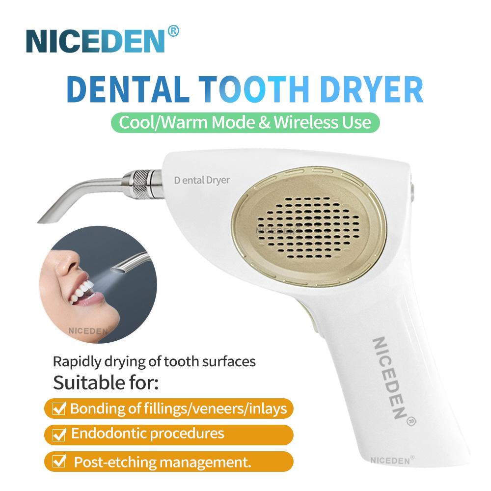 NICEDEN Dental Air Dryer Unit Rechargeable Portable Blower for Oral Care