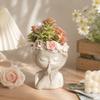 Resin Flower Pot Home Decor Desktop Ornaments Creative Girl Shape Flowerpot  DIY Handmade