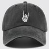 Skull Hand Print Design Adjustable Dad Trucker Visor Sun Hat Unisex