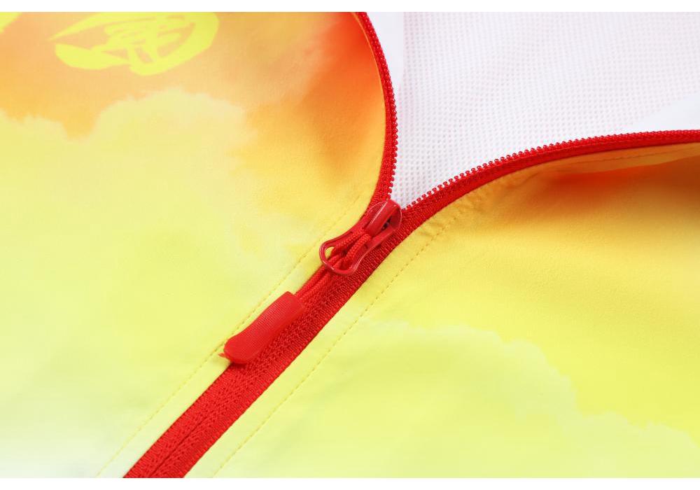 Chinese Style Sports Jacket Set for Boys & Girls - Long Sleeve Badminton & Volleyball Competition Apparel