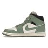 Air Jordan 1 Mid Jade Smoke Women Sneakers Green Sail Anthracite BQ6472-130