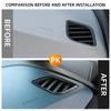 For Volkswagen VW ID3 ID.3 2020-2025 LHD 2Pcs Imitation Carbon Fiber Car Front Panel Air Vent Decorative Accessories