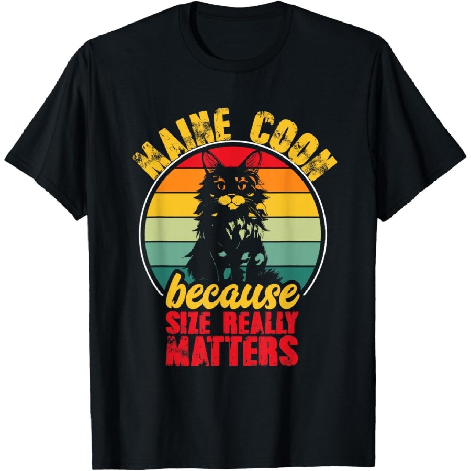 Maine Coon Lover Large Cat Owner Kitten Maine Coon Cat Men Women T-Shirt S