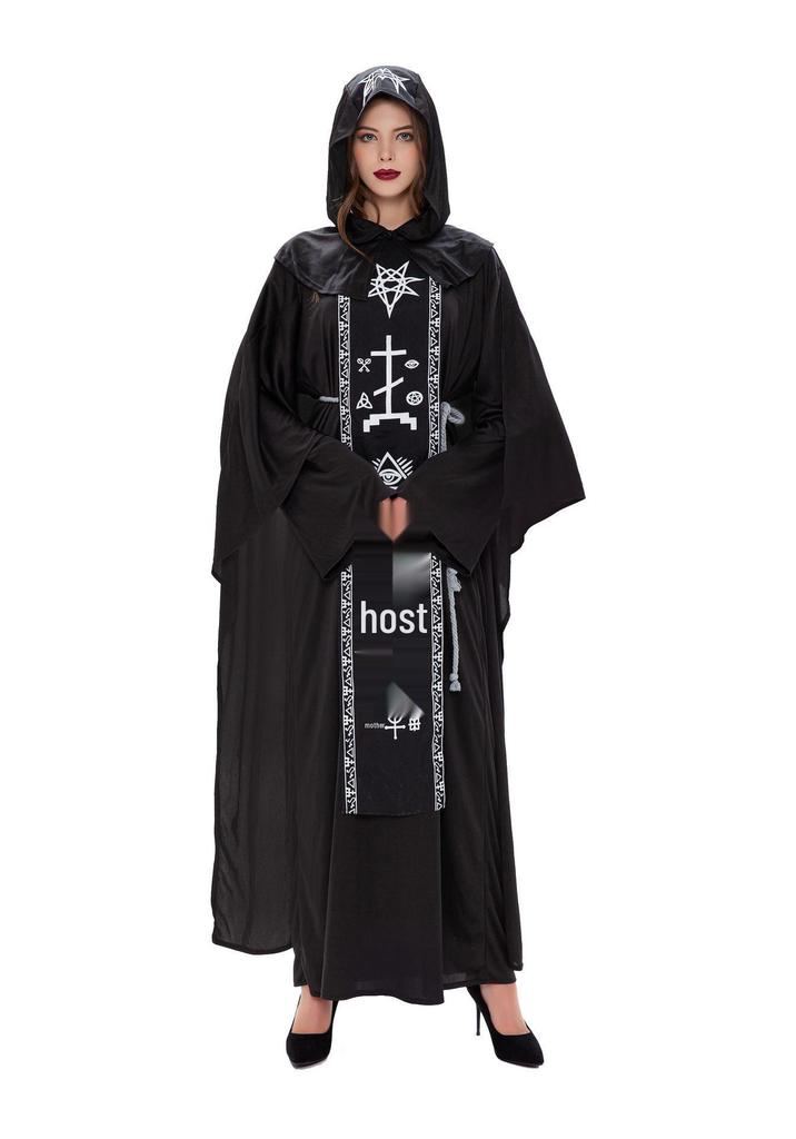 Adult Halloween Cosplay: Couple's Wizard, Vampire, and Rune Performance Costumes