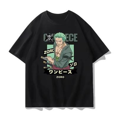 One Piece Pattern Tshirt Luffy Ace Anime Tshirt Mens Summer Fashion Loose Street Casual Shirt Streetwear 2026