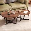 Minimalist Luxury Round Coffee Table – Modern Adjustable Small Tea Table for Living Room