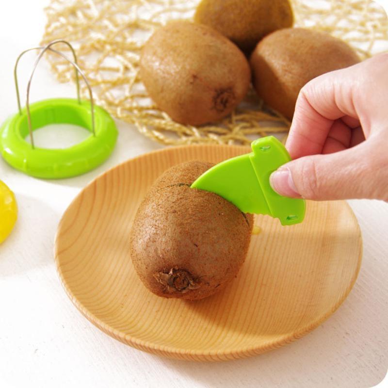 Kiwi Peeler Professional Kiwi Cutter Kiwi Tool 2 In 1 Stainless Steel Kiwi Fruit Peeler Kiwi Slicer Tool For Kiwi, Dragon Fruit