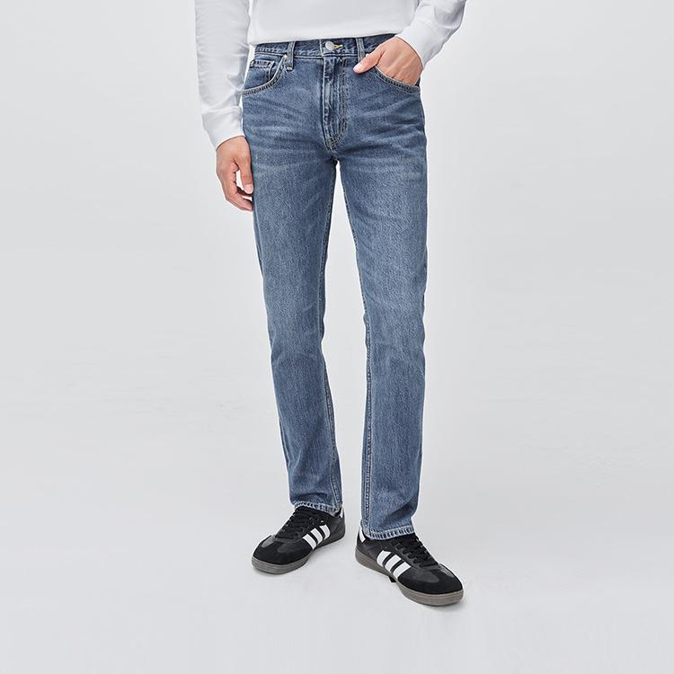 Lee Jeans Men's Medium Blue Moderate Straight Fit Pants LMB100726205167A08173
