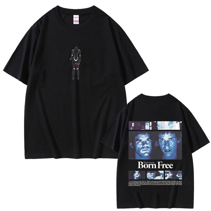 2025 Summer Classic TV Series Dexter Graphic Men Women 100% Pure Cotton Printed T-shirt Male Rock Gothic Oversized Tshirt Y2k
