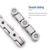 Sliding Door Silent 8-Wheel Stainless Steel Roller with Nylon Bearings for Furniture