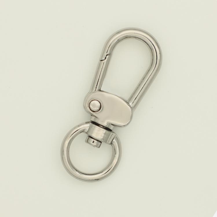 Hochwertige Schlüsselanhänger-Zubehörteile in Hellgold/Silber: Taschenriemen Schlüsselanhänger Anhänger mit kleiner Schnalle