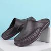 Men's Lightweight Indoor/Outdoor Summer Slippers - Large Size, Soft Bottom, Closed Toe