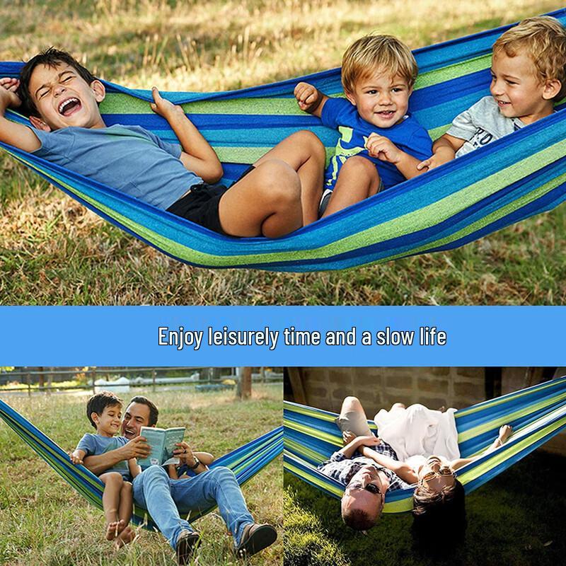 OLOEY Rainbow Canvas Outdoor Hammock