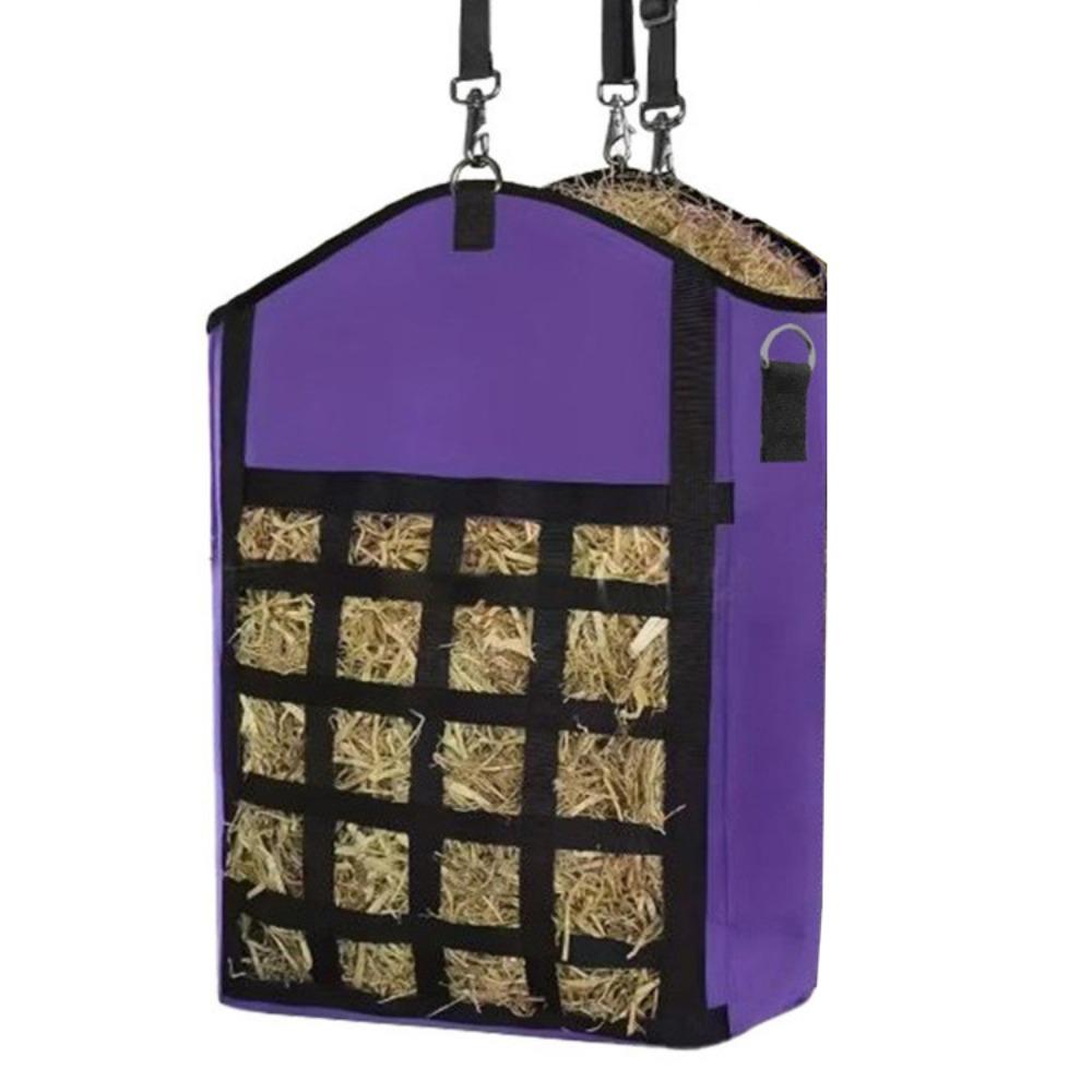 Portable Slow Feeding Hay Bag Front Mesh Hay Storage Bag New Farm Hay Feeder  Livestock