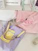 2026 Summer Cream Canvas Bag: Large Capacity Korean-Style Tote with Embroidery for Women
