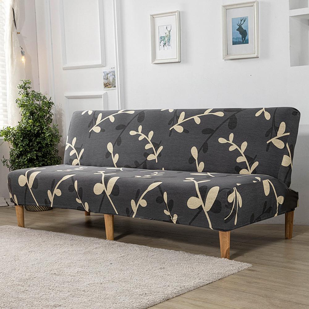 Milk Silk Elastic Sofa Cover Slipcover Furniture Protector Dustproof Stretchable No Armrest Full Coverage