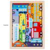 3D Cartoon Puzzle: Large Wooden Building Blocks for Kids 3-6