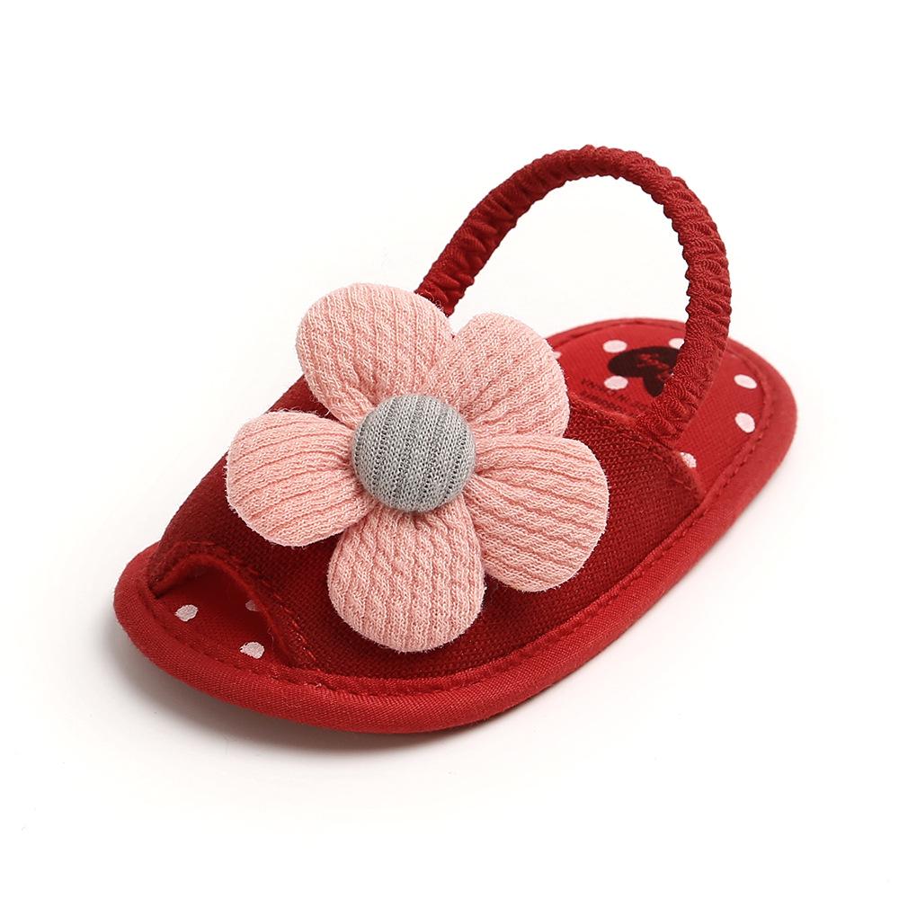 MYGGPP Sunflower Baby Princess Sandals Baby Sandals Female Small Princess Soft Bottom Summer New 0-12 Months