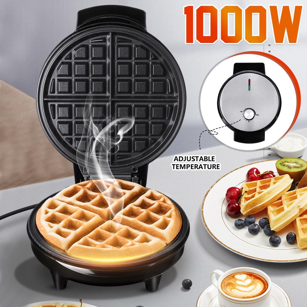 Electric Waffles Maker Double-Sided Heating Waffle Pot 7 Gear Adjustable Bubble Egg Cake Oven Breakfast Waffle Machine 220-240V 1000W