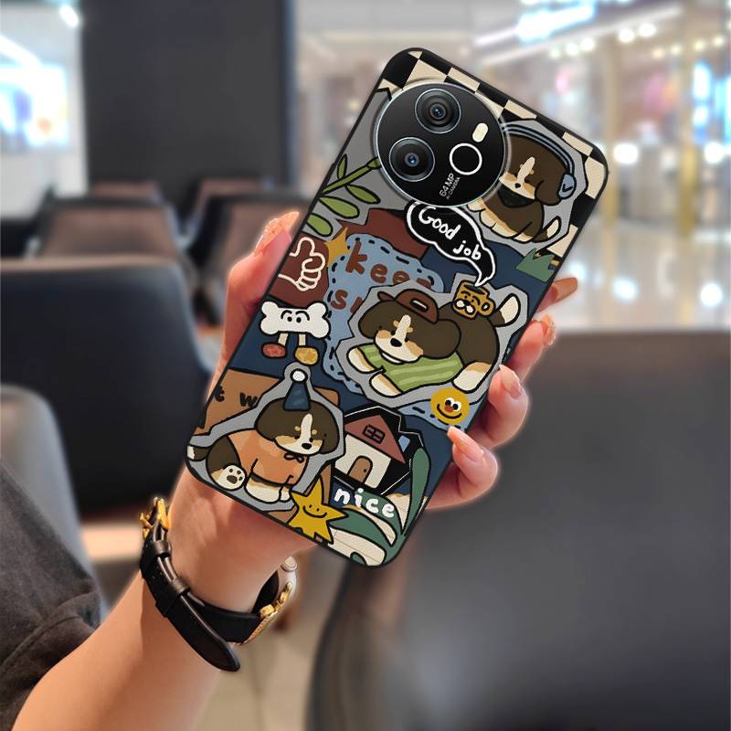 Animals Protective Phone Case For Blackview Shark8/Oscal Tiger12 Phone Pouch Full wrap Waterproof Silicone Anti-dust TPU