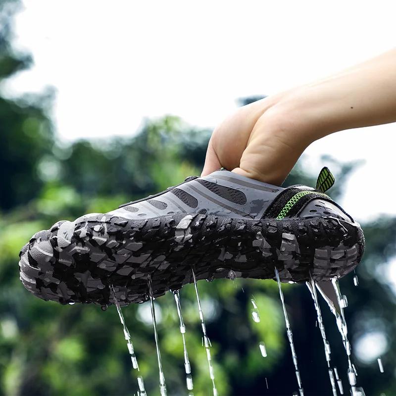 Fashion Barefoot Shoes Men Walking Fivefinger Men Summer Water Woman Swimming Outdoor Non-slip Durable Trekking Shoes Wading Sneakers