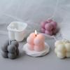 1PC Square Cube Candle Mould Soy Wax Essential Oil Aromatherapy Candle DIY  Cloud Shape Candle Material Wax 3D Silicone Mold