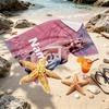 Custom Name Personalized Karol G Print Beach Towel, for Trip Camping Beach Party Home Decor, Birthday Gift for Family & Friends
