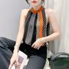 Sommer Reines Temperament Süßes Hängendes Halshemd Weste Damen Westlicher Stil Gepunktet Bedruckt Ärmellos Schulterfrei Top