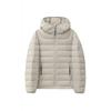 Womens Short Hooded Down Jacket 90% White Duck Lightweight Winter Coat Students Unisex
