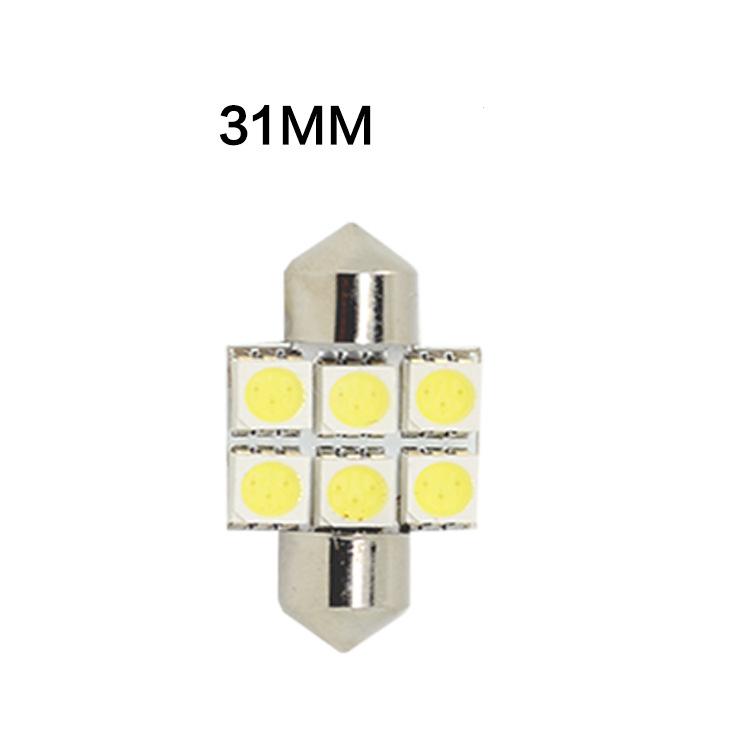 

Автомобильный светодиодный светильник для номерного знака, лампа для чтения, потолочный светильник 5050, фитиль 31 мм 31 mm