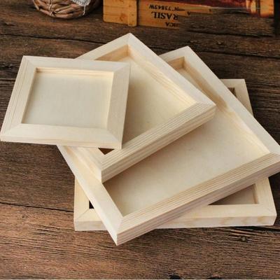 Art Puzzle Držák DIY Prázdné Hliněné Rámy Malování Kreslení Stolní Ozdoba Dřevěné Držáky na Fotografie Více Velikostí DIY Ruční Práce