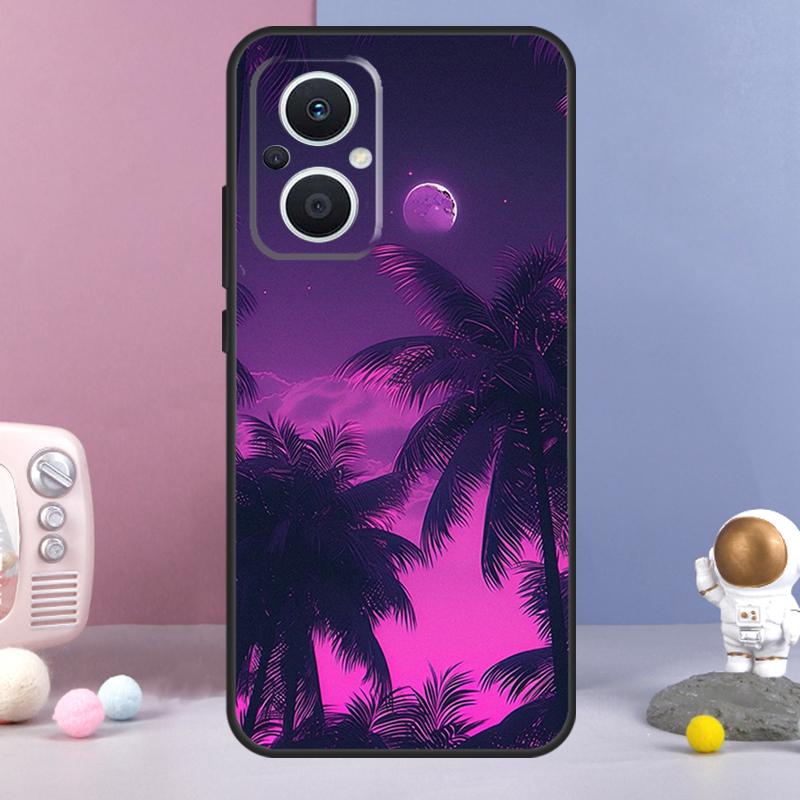 Coque esthétique violette Pour OPPO Find X3 Neo X2 Lite X5 X6 Pro OPPO Reno 10 8 8T 5Z 2Z 4Z 4 5 6 7 Lite Coque