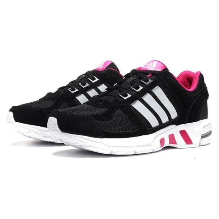 Adidas Equipment 10 Cushioning Slip Resistant Abrasion Resistant Low top Running Shoes Unisex Black Purple AC8560