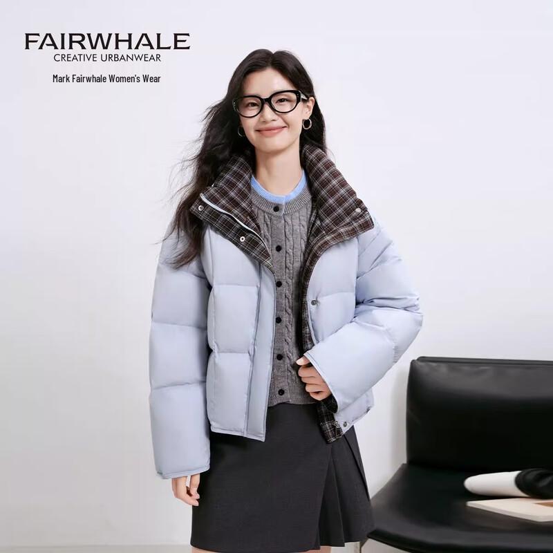 Mark Fairwhale Women's Lapel Collar Short Down Jacket