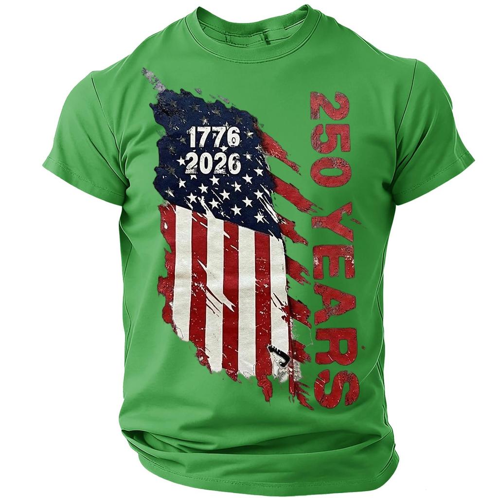 Men's Casual Round Neck Lightweight Breathable Short-Sleeve Top