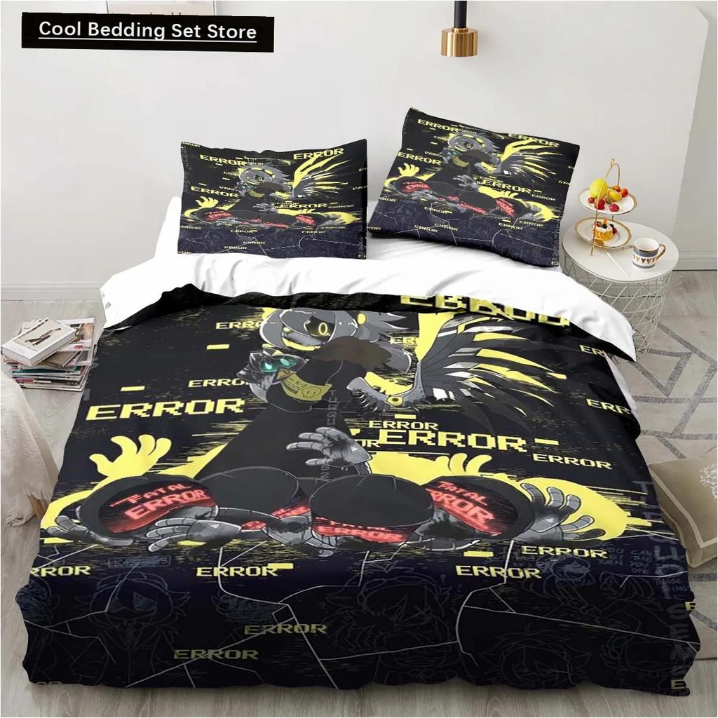 New 3D Print Murder-Drones Cartoon Bedding Set,Duvet Cover Bed Set Quilt Cover Pillowcase,King Queen Twin Size Boys Girls Adults
